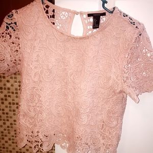 Pink Lace Top